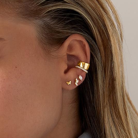 Pendientes Gota Diamante | Oro