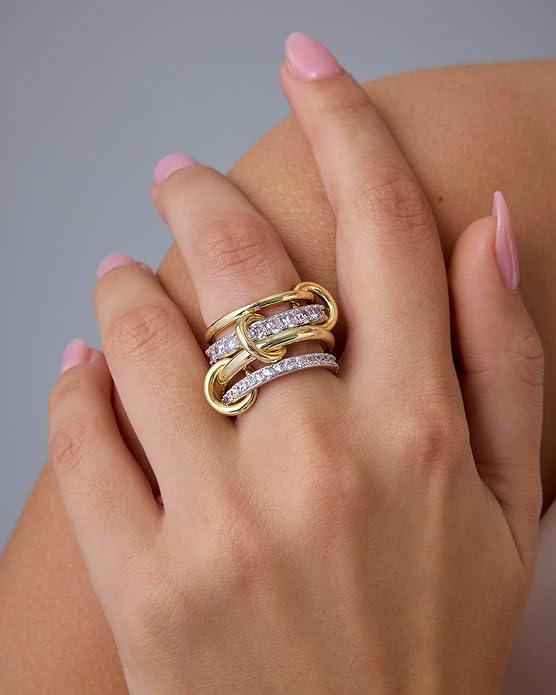 Conjunto Anillos Unidos | Oro