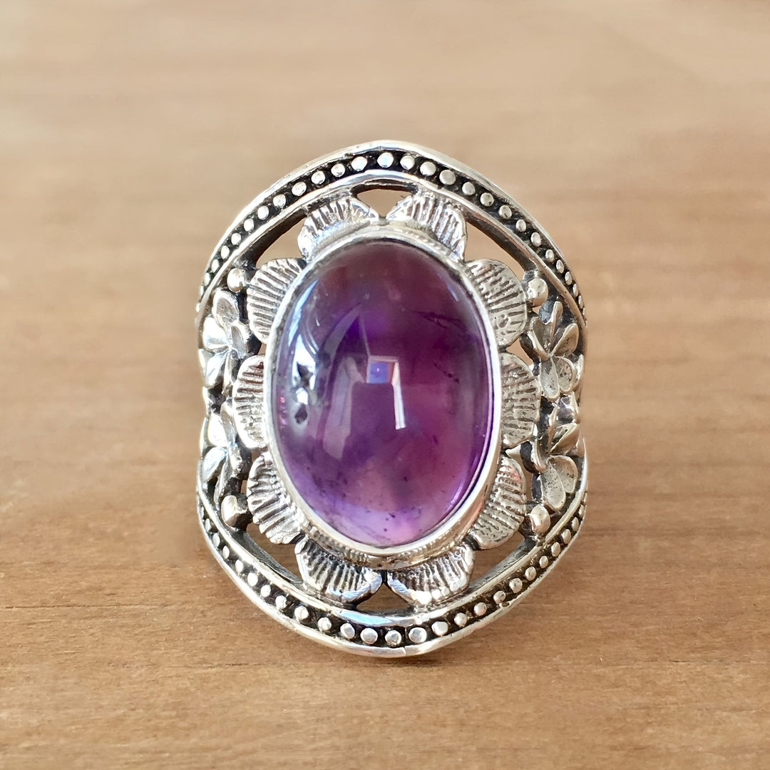 Anillo Haida Amatista