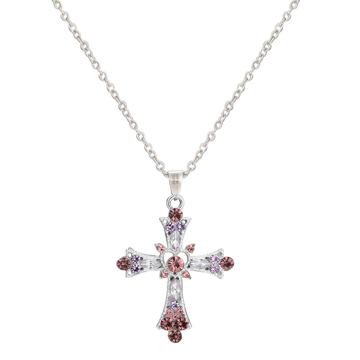 COLLAR CRUZ DE GEMAS BENDITAS