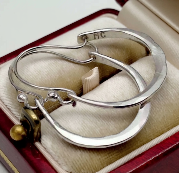 Aros vintage plateados
