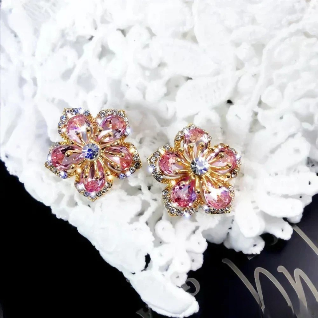 Pendientes de Plata con Circonias de Colores
