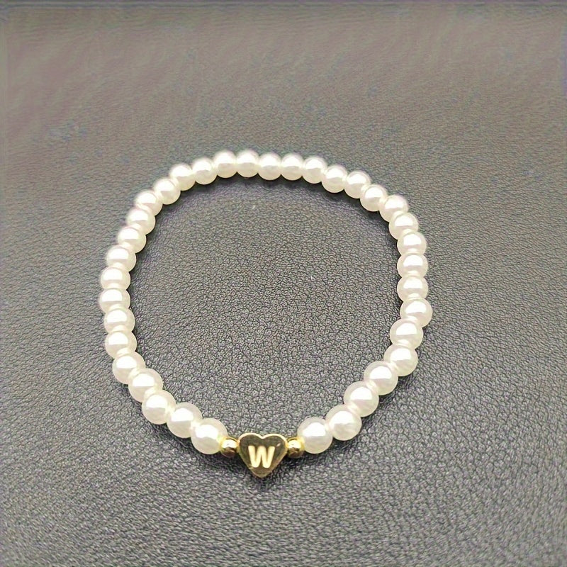 Pulsera Elegante de Corazón con Inicial