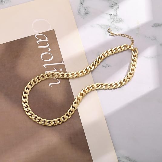 Collar Cubano Chunky | Oro