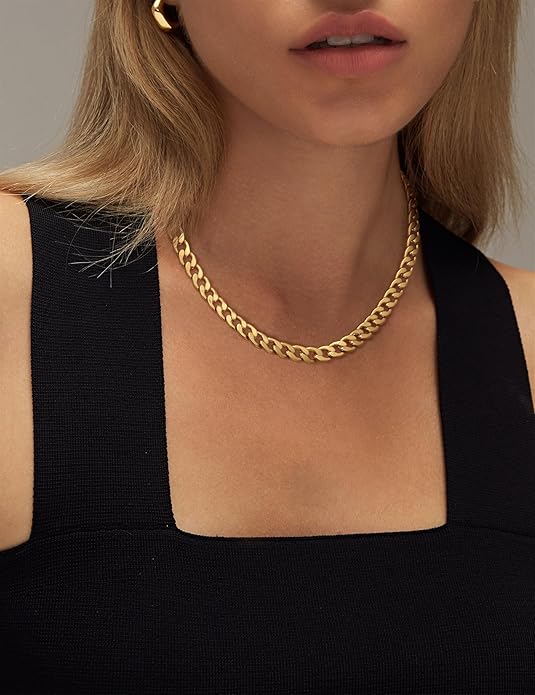 Collar Cubano Grueso | Oro