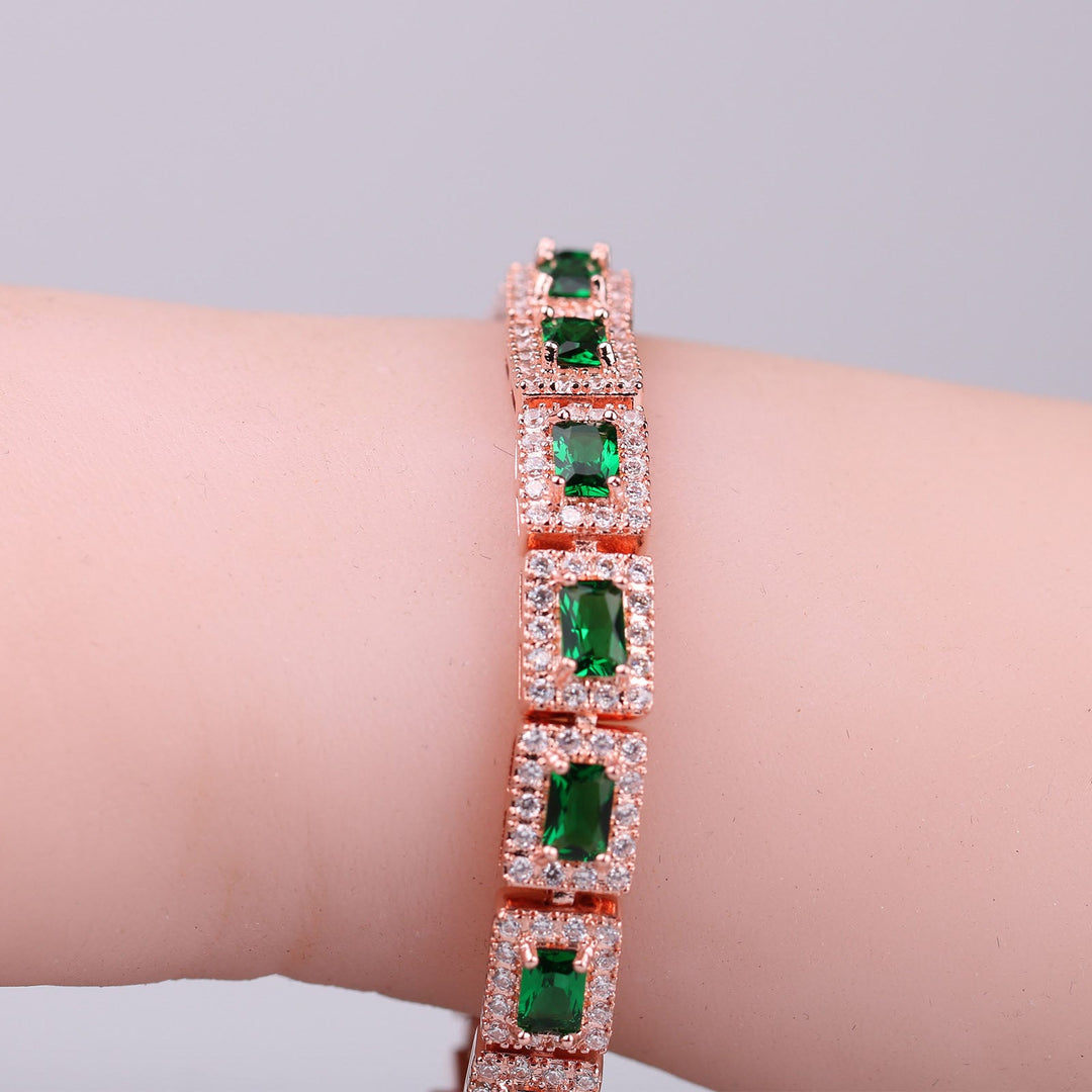 Pulsera de Oro Esmeralda