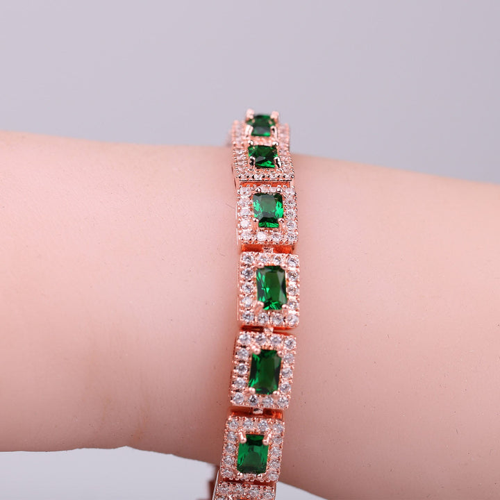 Pulsera de Oro Esmeralda