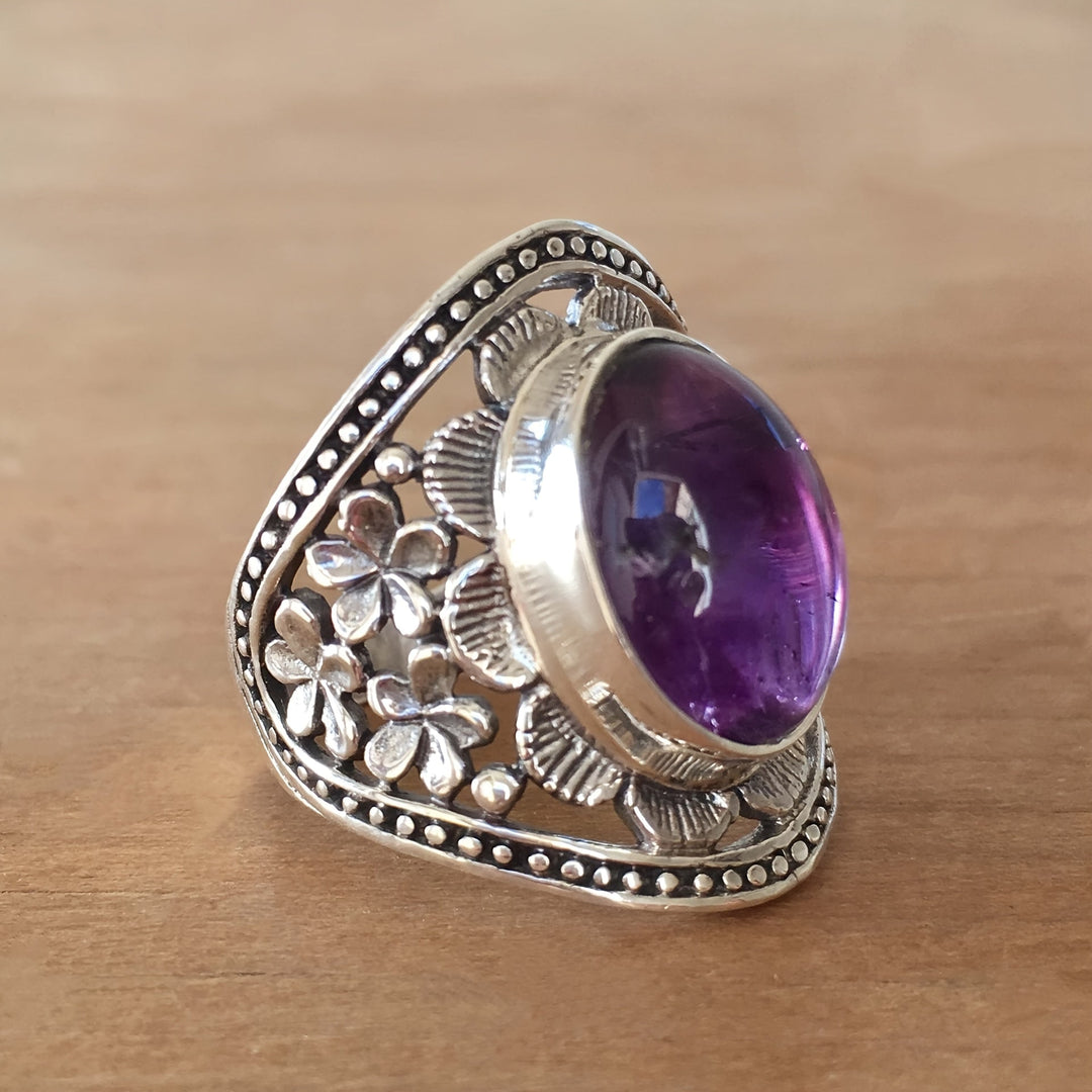Anillo Haida Amatista