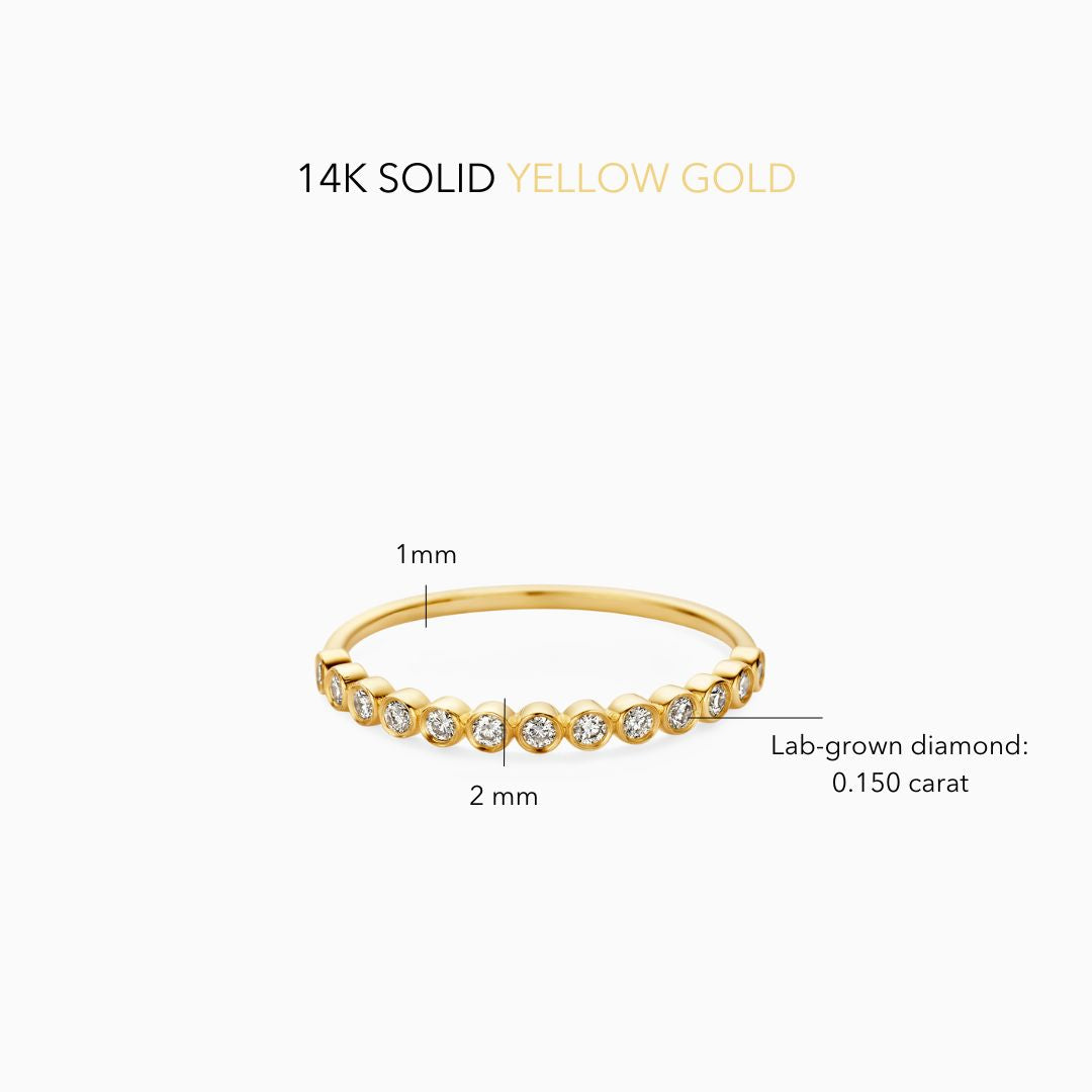 Anillo Esferas de Diamante | Oro