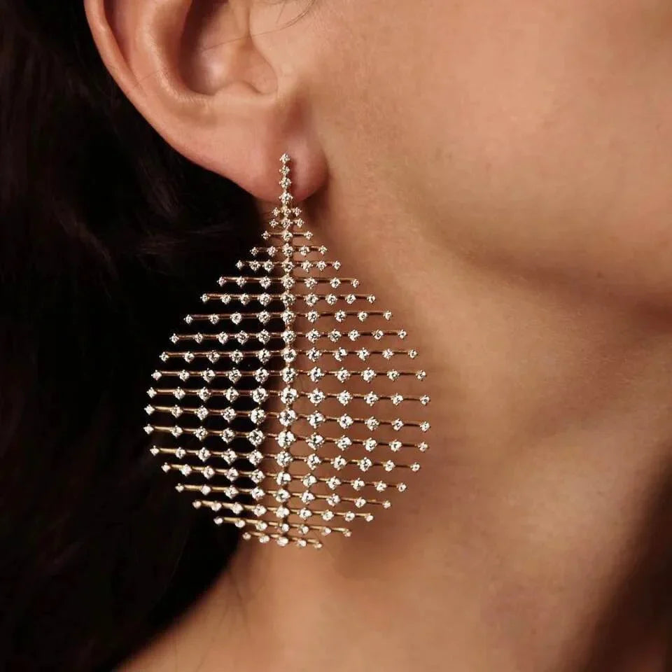 Pendientes Vintage Globo con circonita