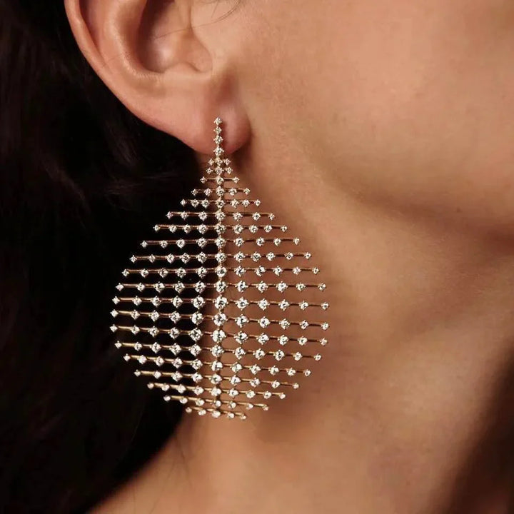 Pendientes Vintage Globo con circonita