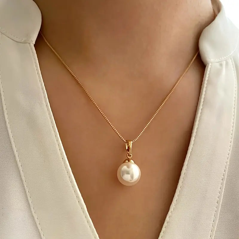 Conjunto de Joyas Perla Dorada | Oro