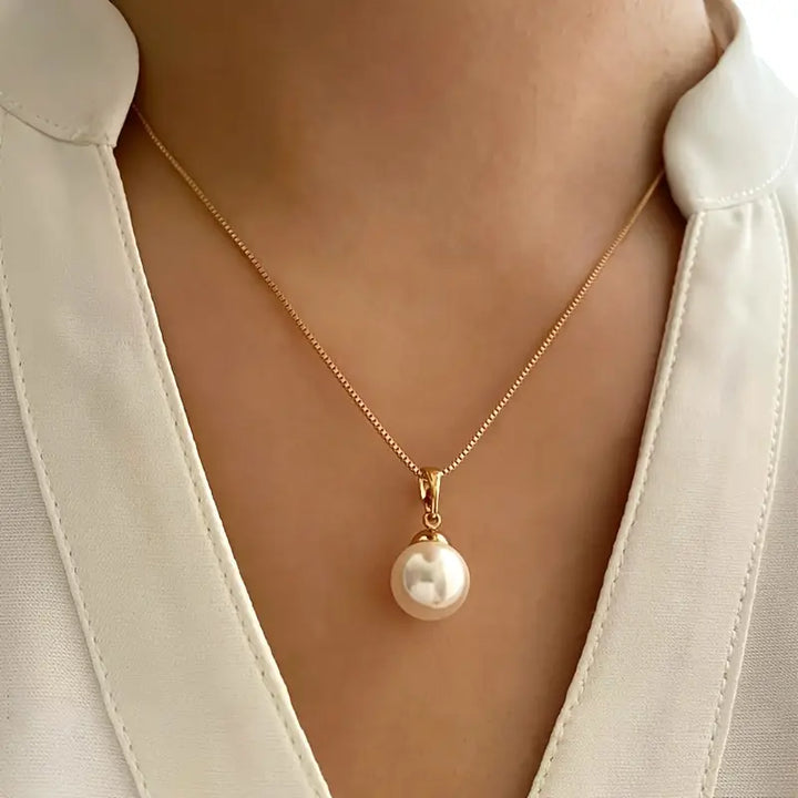 Conjunto de Joyas Perla Dorada | Oro