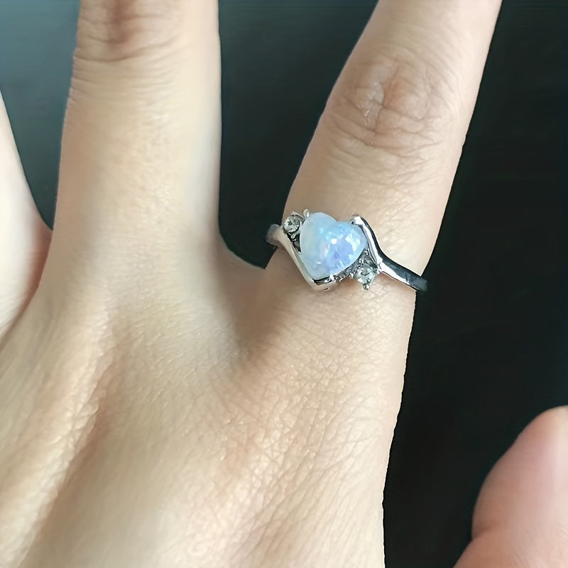 Anillo Estela con Piedra de Luna