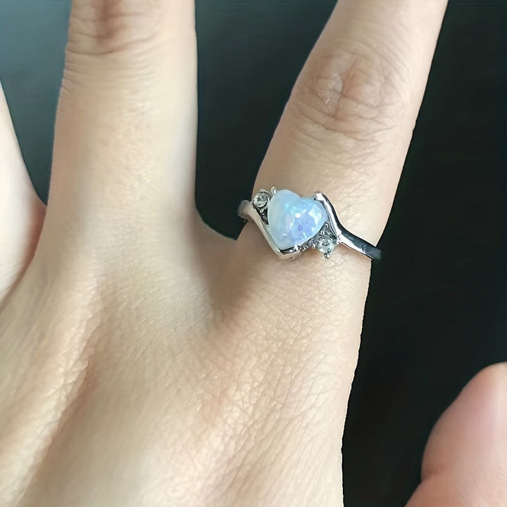 Anillo Estela con Piedra de Luna