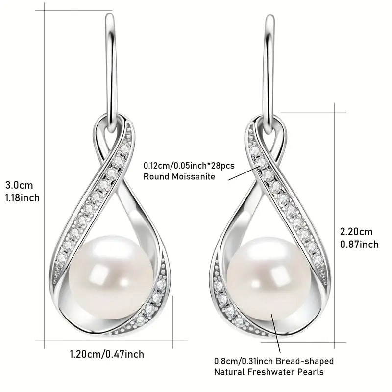 Pendientes de perlas en dorado