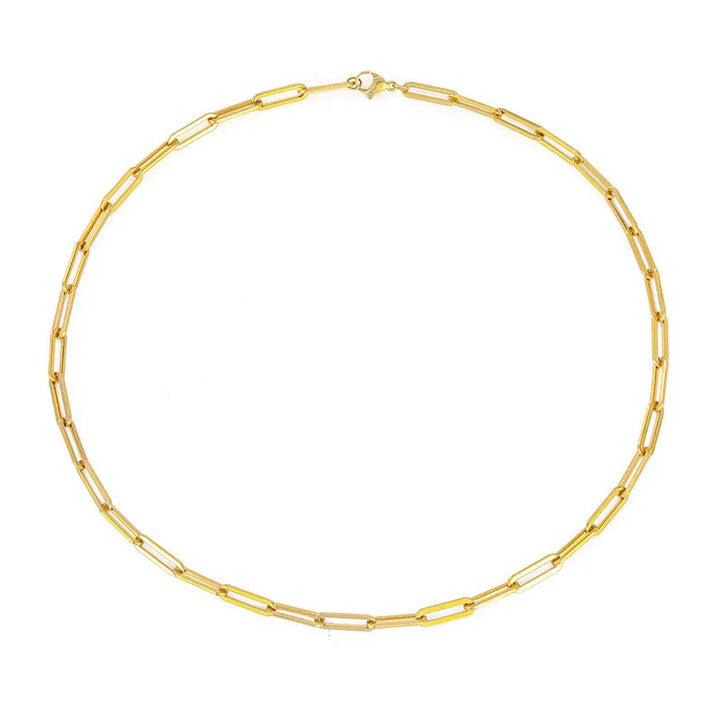 Collar femenino con cadena de acero inoxidable