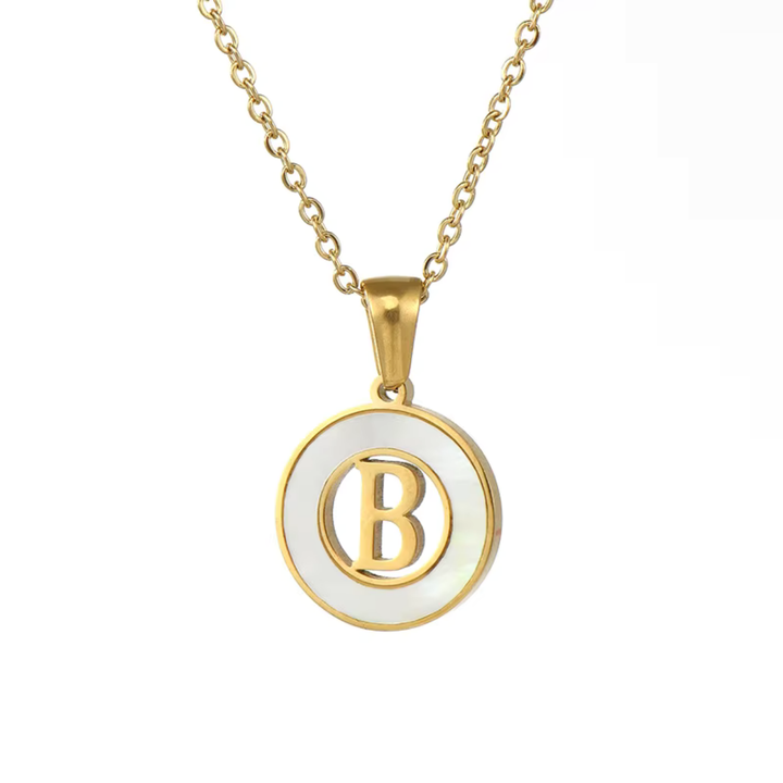 Collar de Concha con Letra Inicial