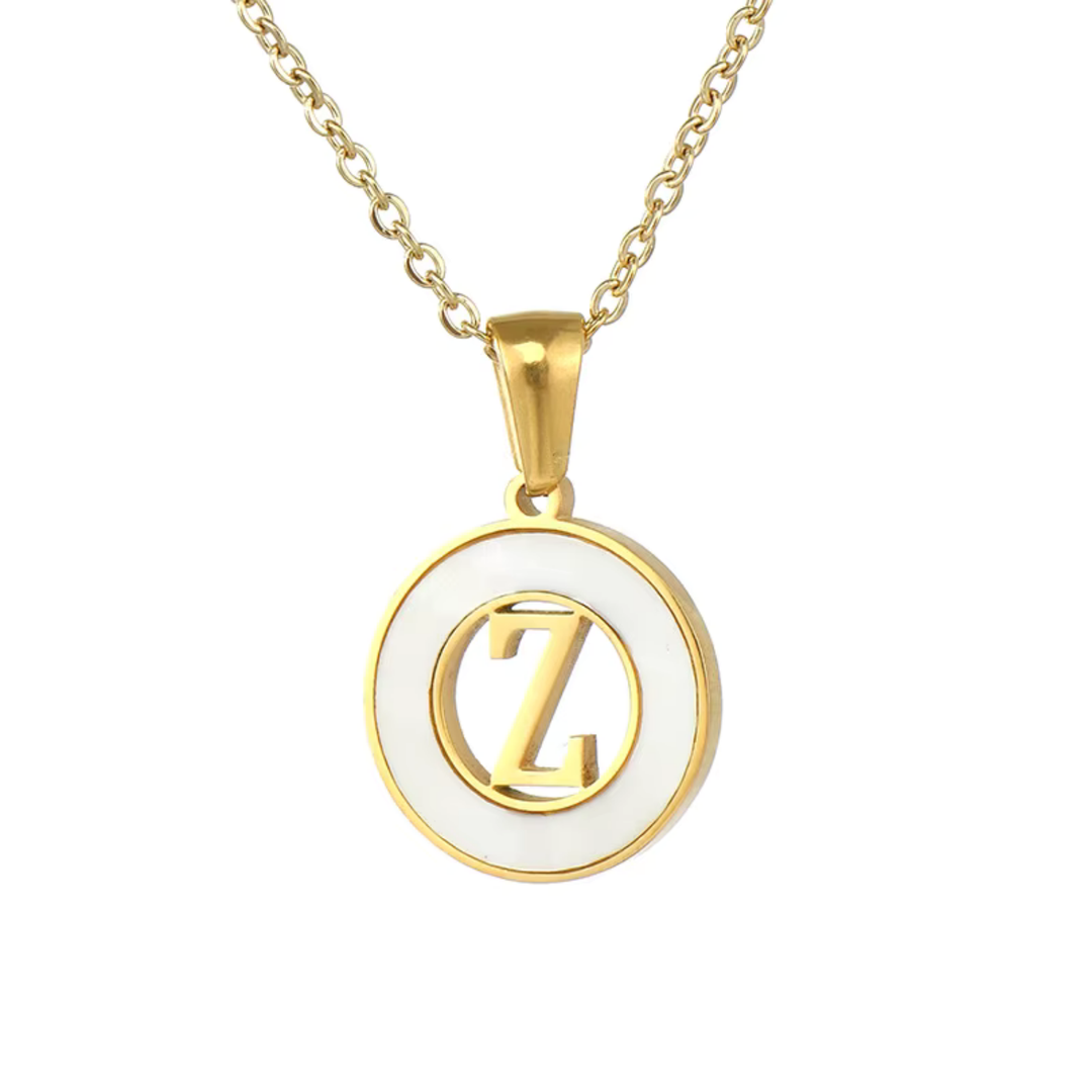 Collar de Concha con Letra Inicial