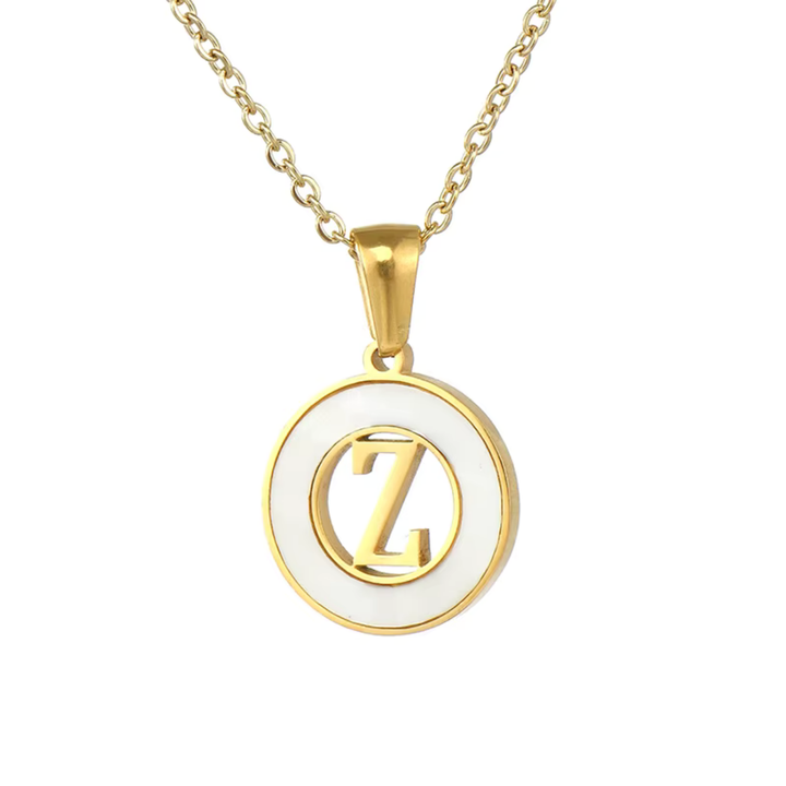 Collar de Concha con Letra Inicial