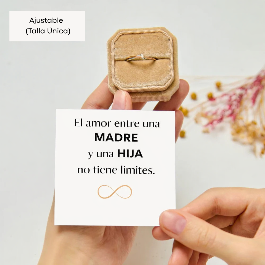 Anillo Eternidad Madre e Hija – Amor Infinito (Ajustable)