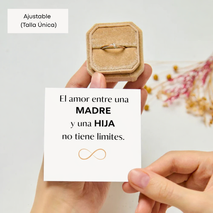 Anillo Eternidad Madre e Hija – Amor Infinito (Ajustable)