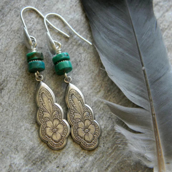 Pendientes vintage plateados