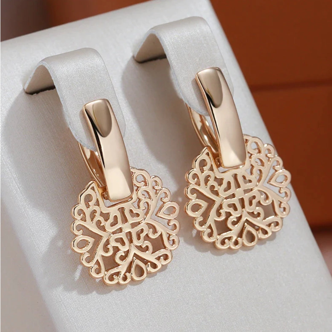 Pendientes Huecos Elegantes de Mandala