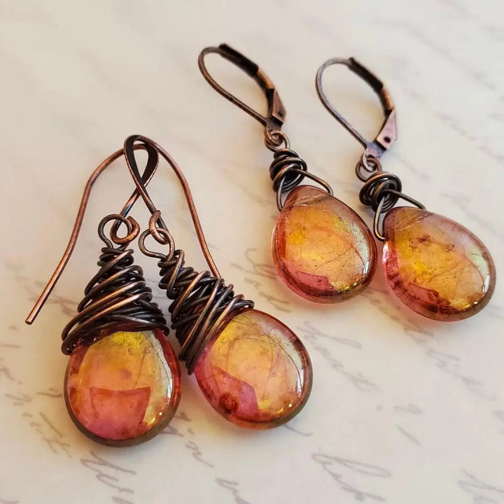 Pendientes vintage de luciérnaga