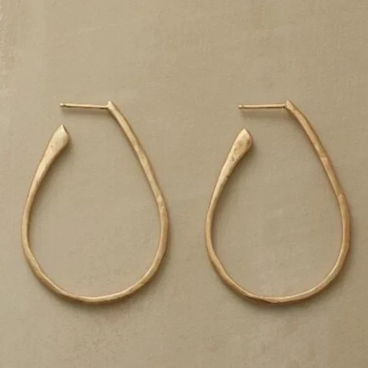 Aros vintage dorados chic