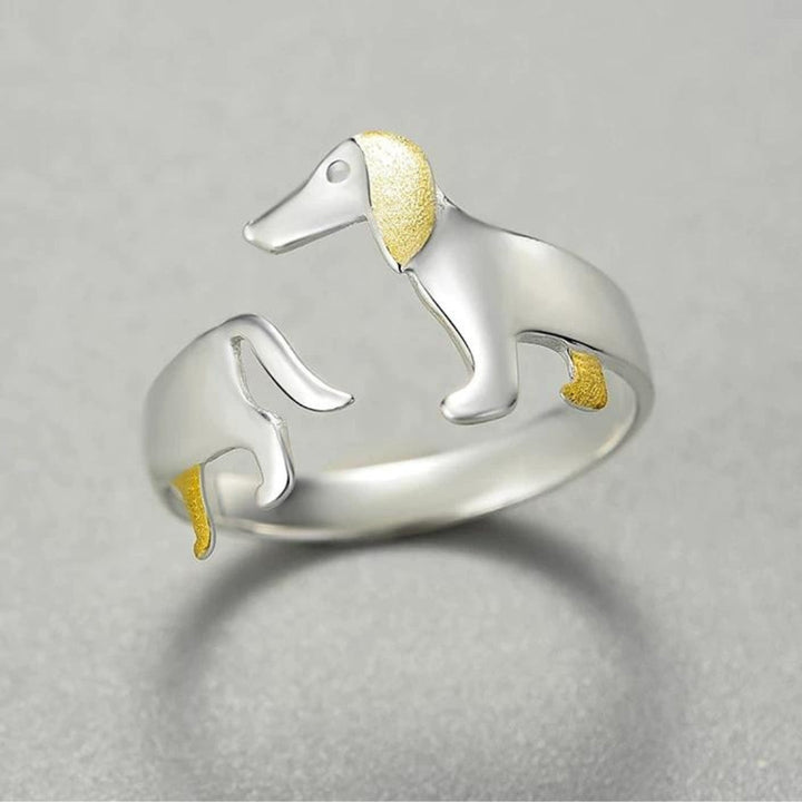 Anillo ajustable para perros en plata (Ajustable)