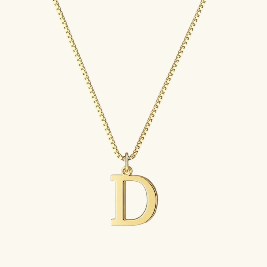 Collar de Oro con Letra Inicial