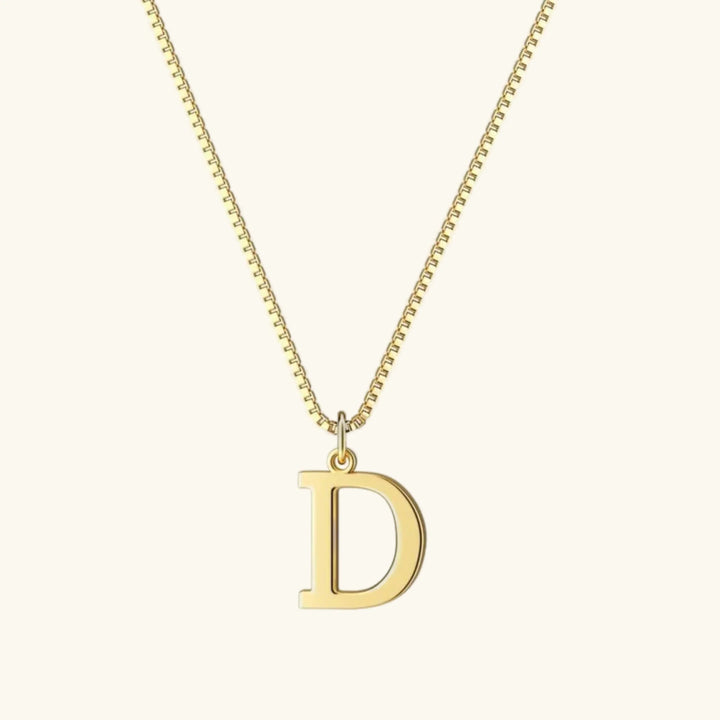 Collar de Oro con Letra Inicial