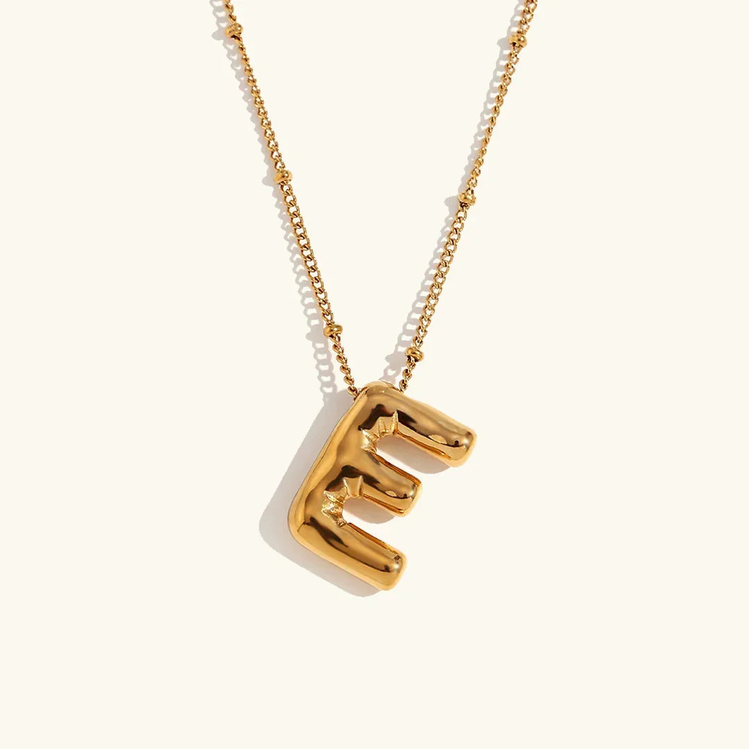 Collar de Oro con Inicial Balloon