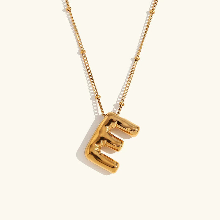 Collar de Oro con Inicial Balloon