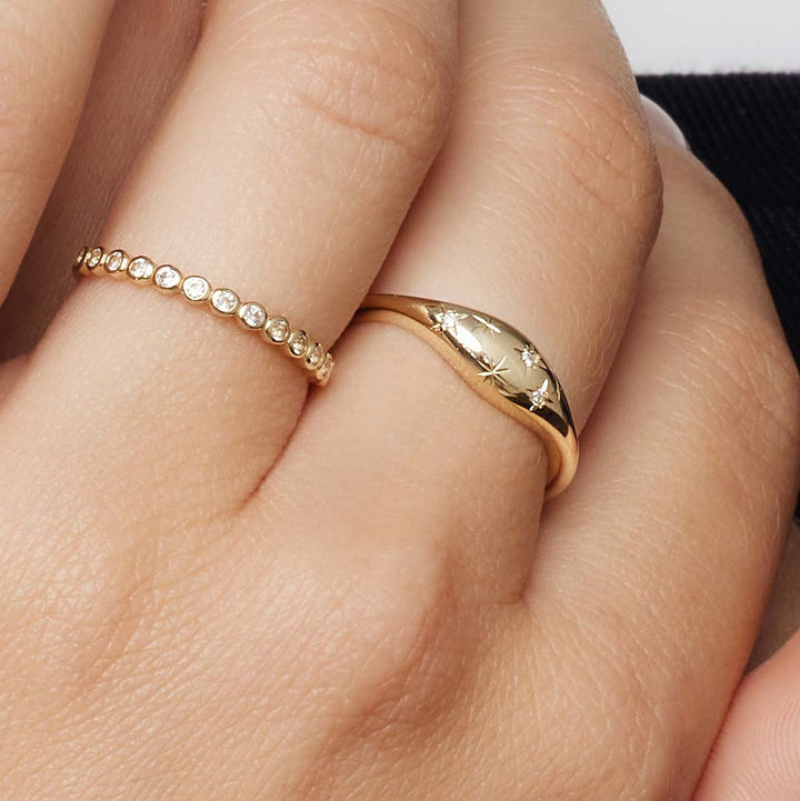 Anillo Cielo Estrellado | Oro