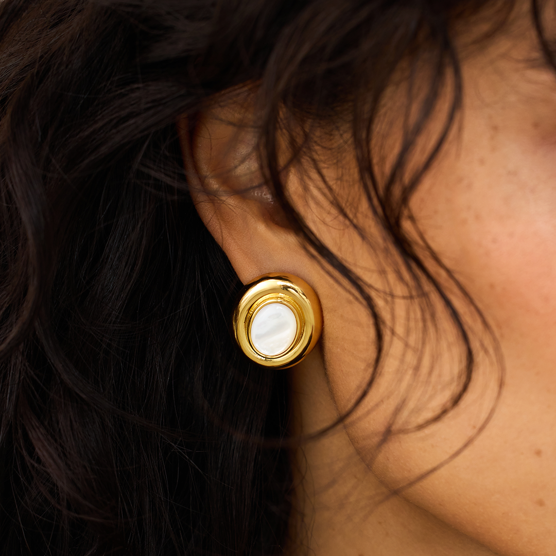 Pendientes Perla Giselle | Oro