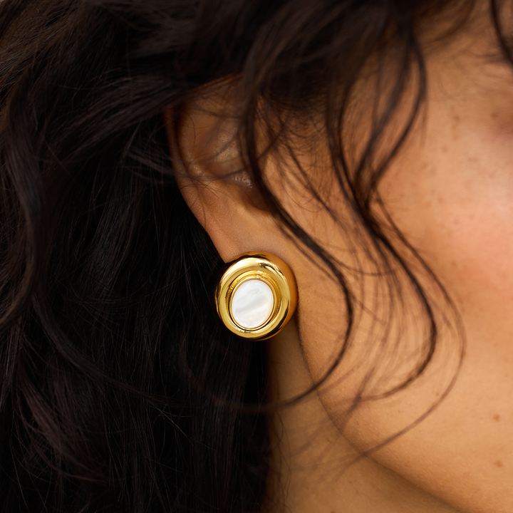 Pendientes Perla Giselle | Oro