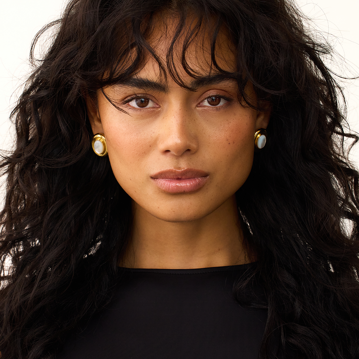 Pendientes Perla Giselle | Oro