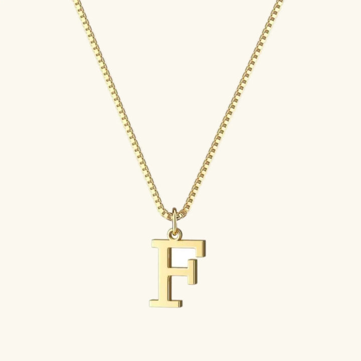 Collar de Oro con Letra Inicial