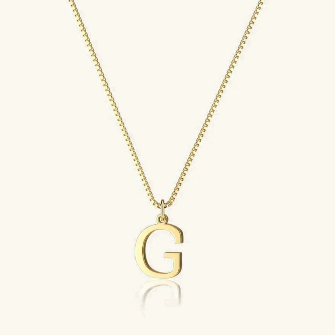 Collar de Oro con Letra Inicial