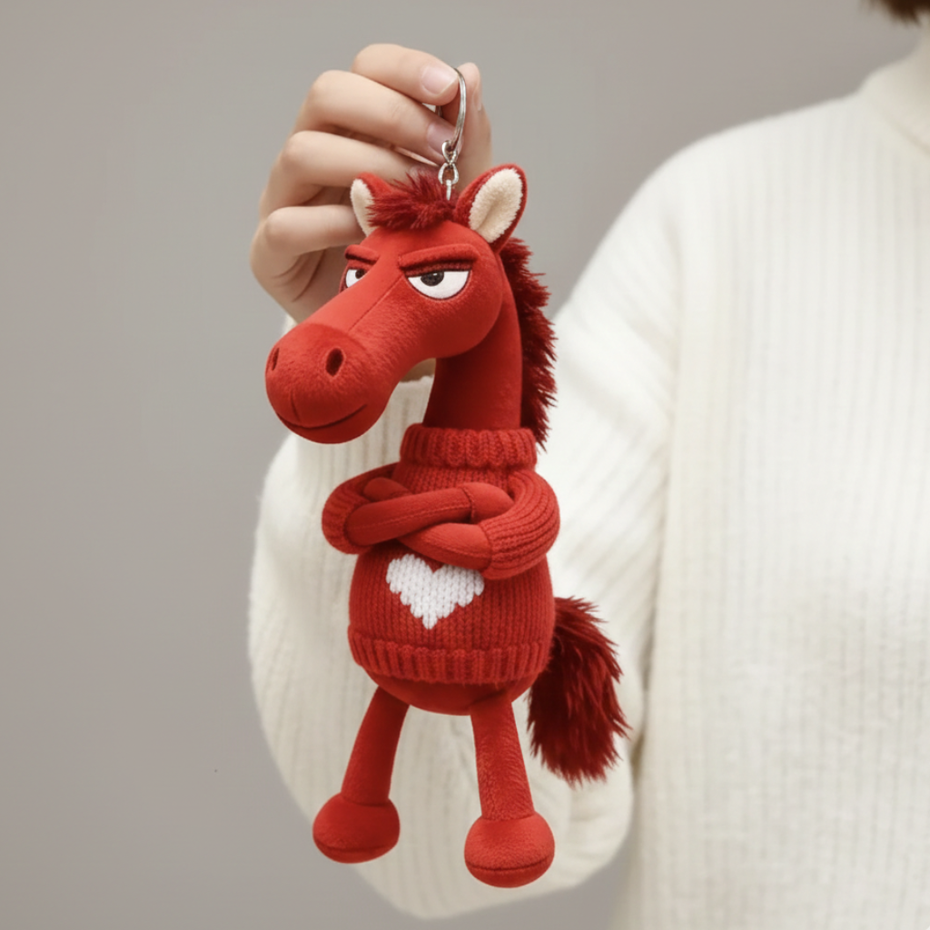 Caballo descarado - Rojo Llavero
