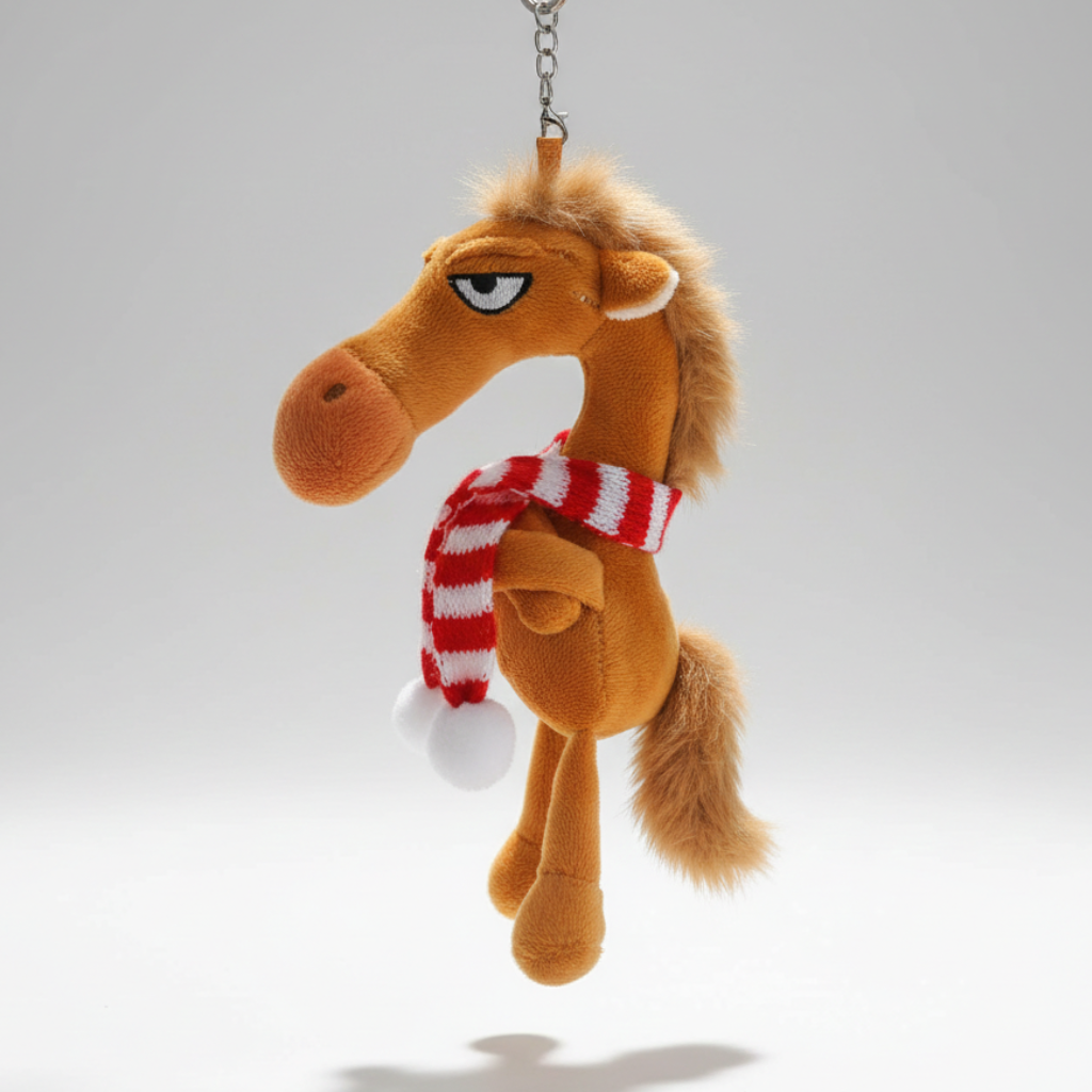 Caballo descarado - Marrón Colgante para llaves
