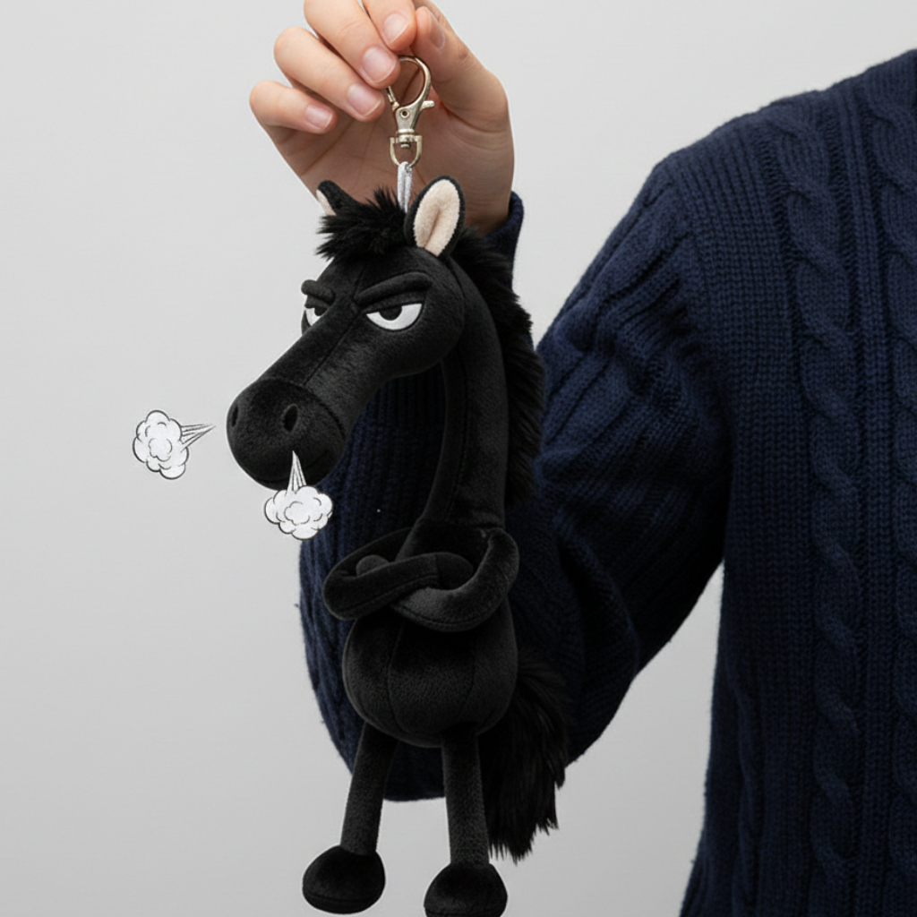 Caballo descarado - Negro Llavero
