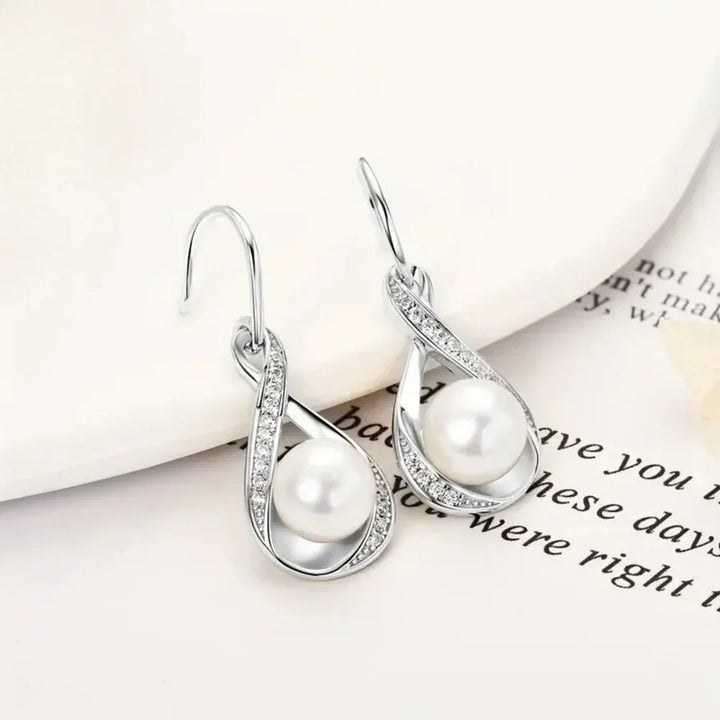 Pendientes de perlas en dorado