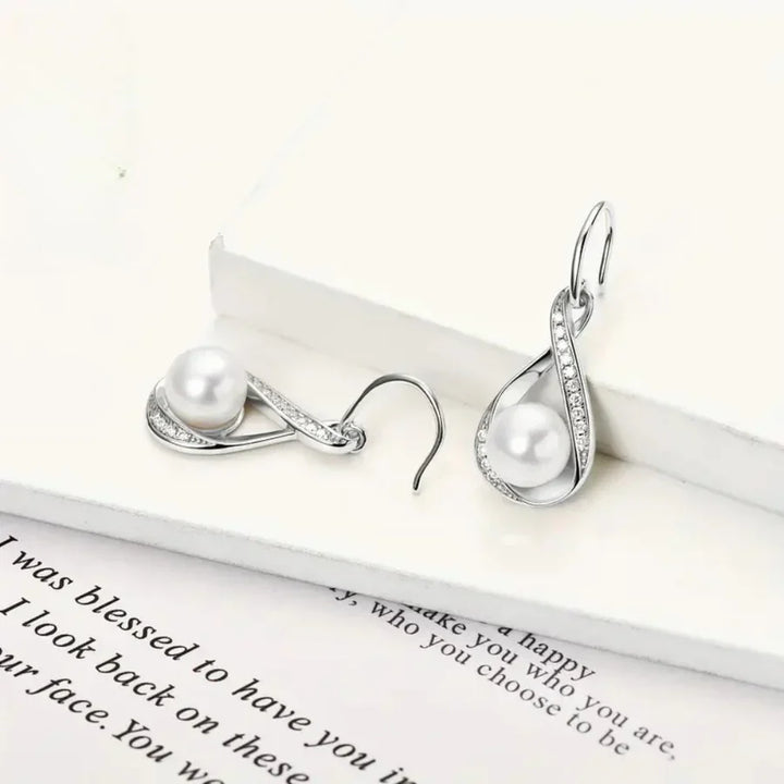 Pendientes de perlas en dorado