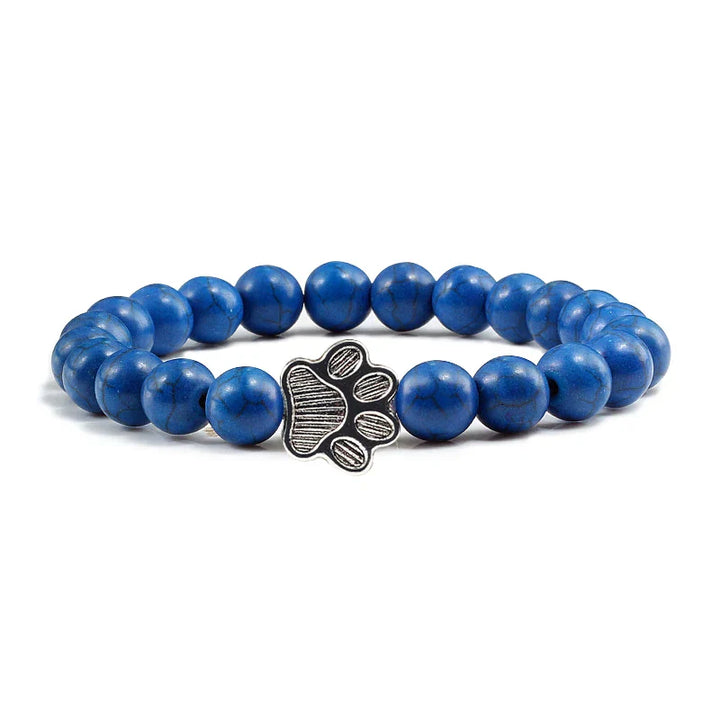 Pulsera de Pata con Cuentas – Diseño de Piedra Natural