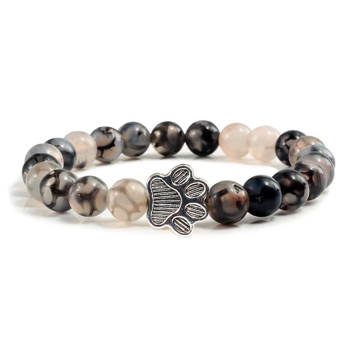 Pulsera de Pata con Cuentas – Diseño de Piedra Natural