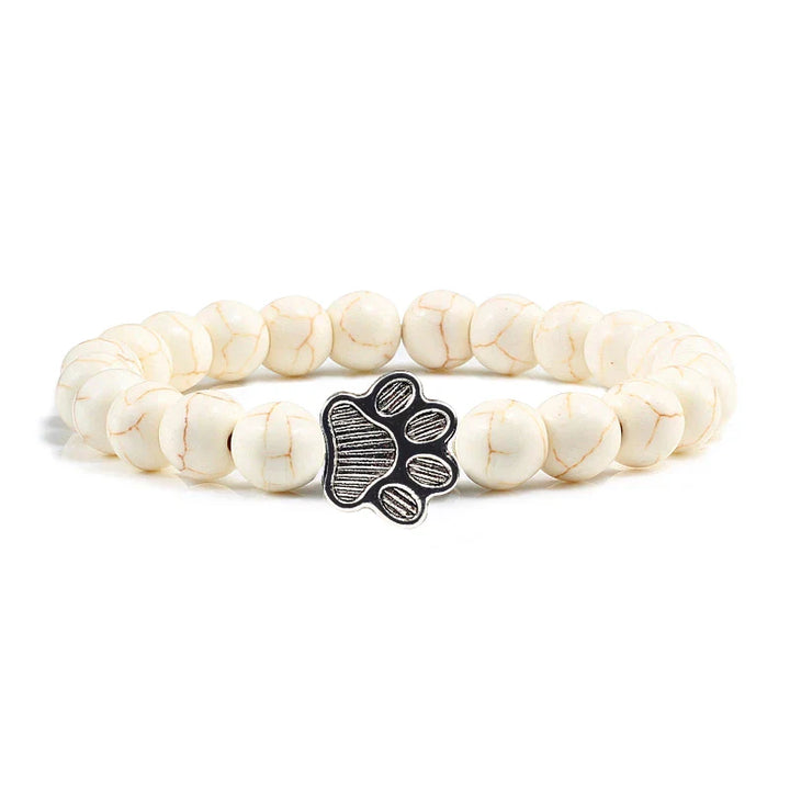 Pulsera de Pata con Cuentas – Diseño de Piedra Natural