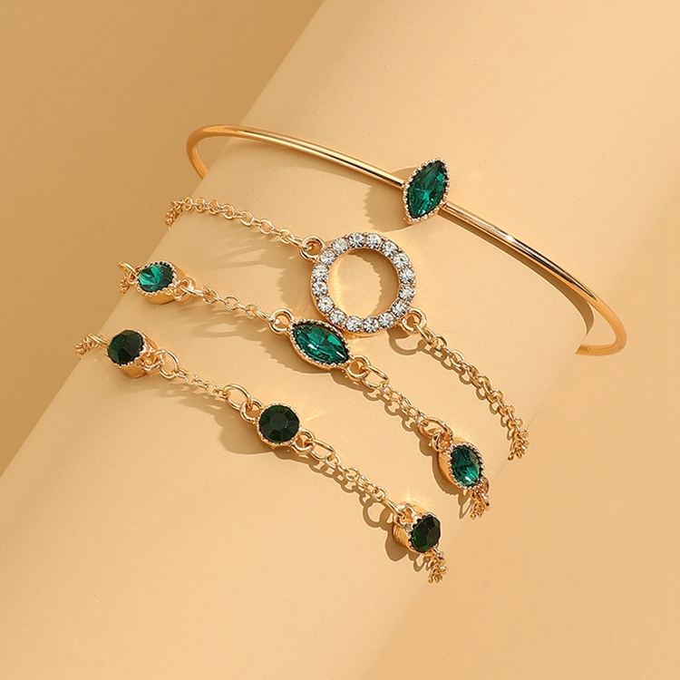 Conjunto de Pulseras Doradas Celestial